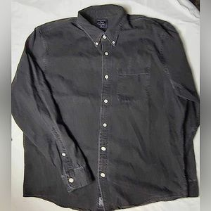 Men’s Abercrombie and Fitch Black Denim Button Up Shirt (XXL)